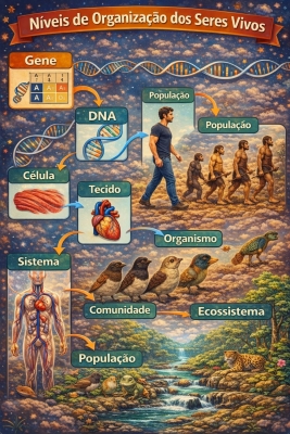 Níveis de Organização dos Seres Vivos: Do Pequeno ao Complexo Anos Finais