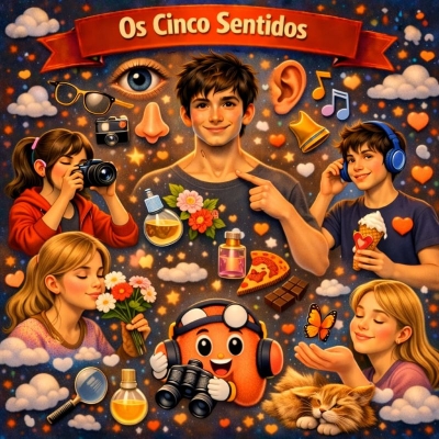 Os Cinco Sentidos do Corpo Humano Anos Finais